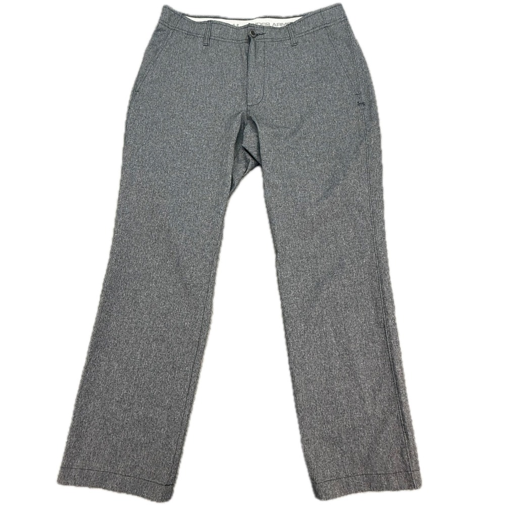 Under‎ Armour Pants Mens 36x30 Gray Golf Performance Chinos Heathered Trousers